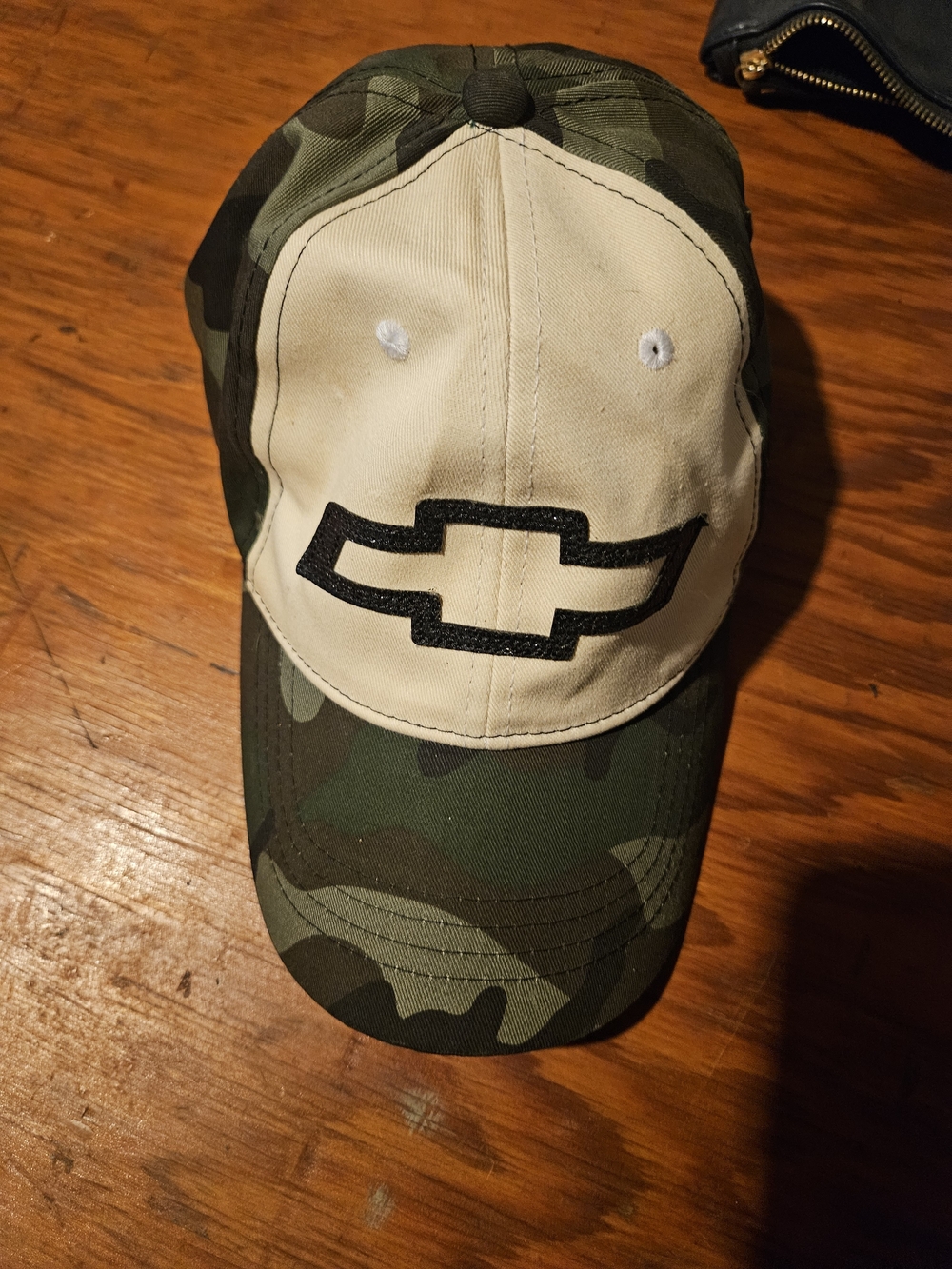 Camo & Cream Chevrolet Logo Baseball Cap